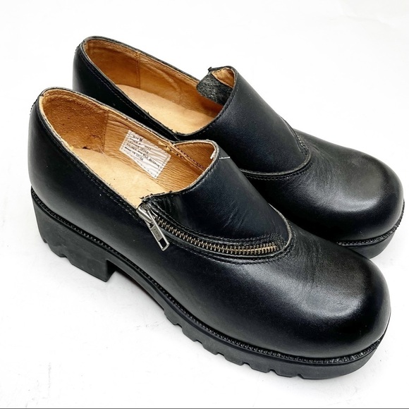 Double H | Asymmetrical Zip Biker Slip Ons - Picture 1 of 7